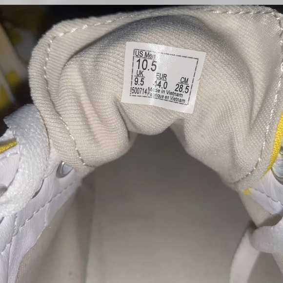 Vans Canvas Sneakers Yellow/White Mens 10.5 EUC - Picture 8 of 12